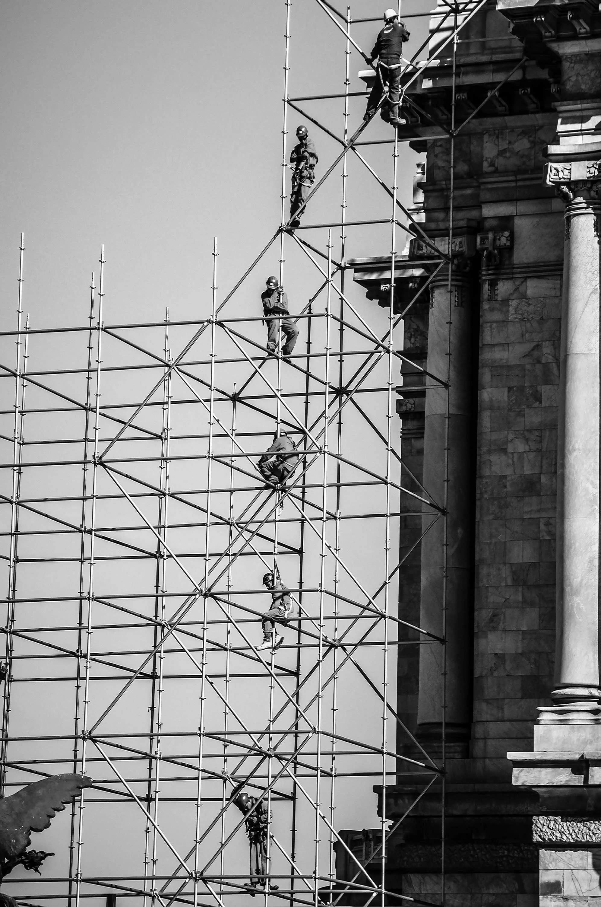 Andamio para obra edificio